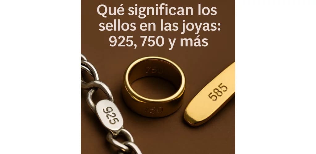 ¿Qué significan los sellos en las joyas: 925, 750 y más?