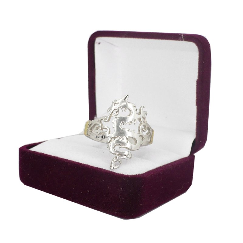 Anillo dragon mortal kombat plata 925 y oro - Vista 2