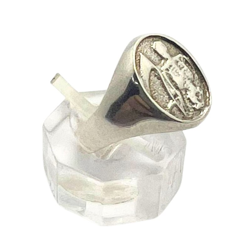 Anillo san la muerte plata - Vista 2
